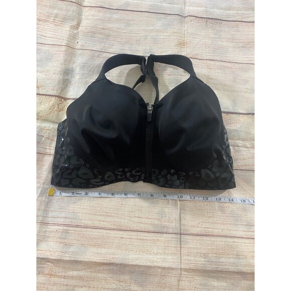 Victoria Sport Women's Black Double Layered Front CLosure Sports Bra - 36DDD - Picture 4 of 10